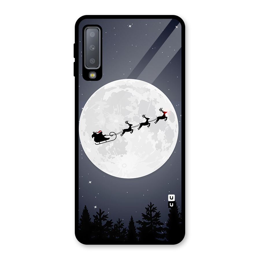 Christmas Nightsky Glass Back Case for Galaxy A7 (2018)