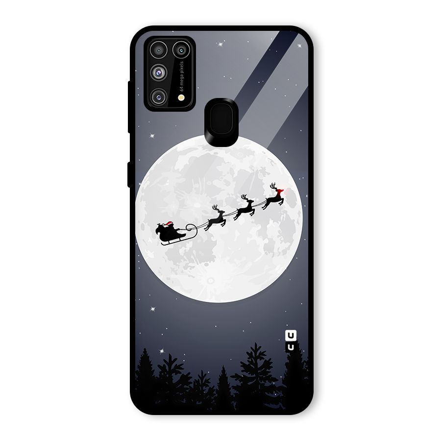 Christmas Nightsky Glass Back Case for Galaxy F41