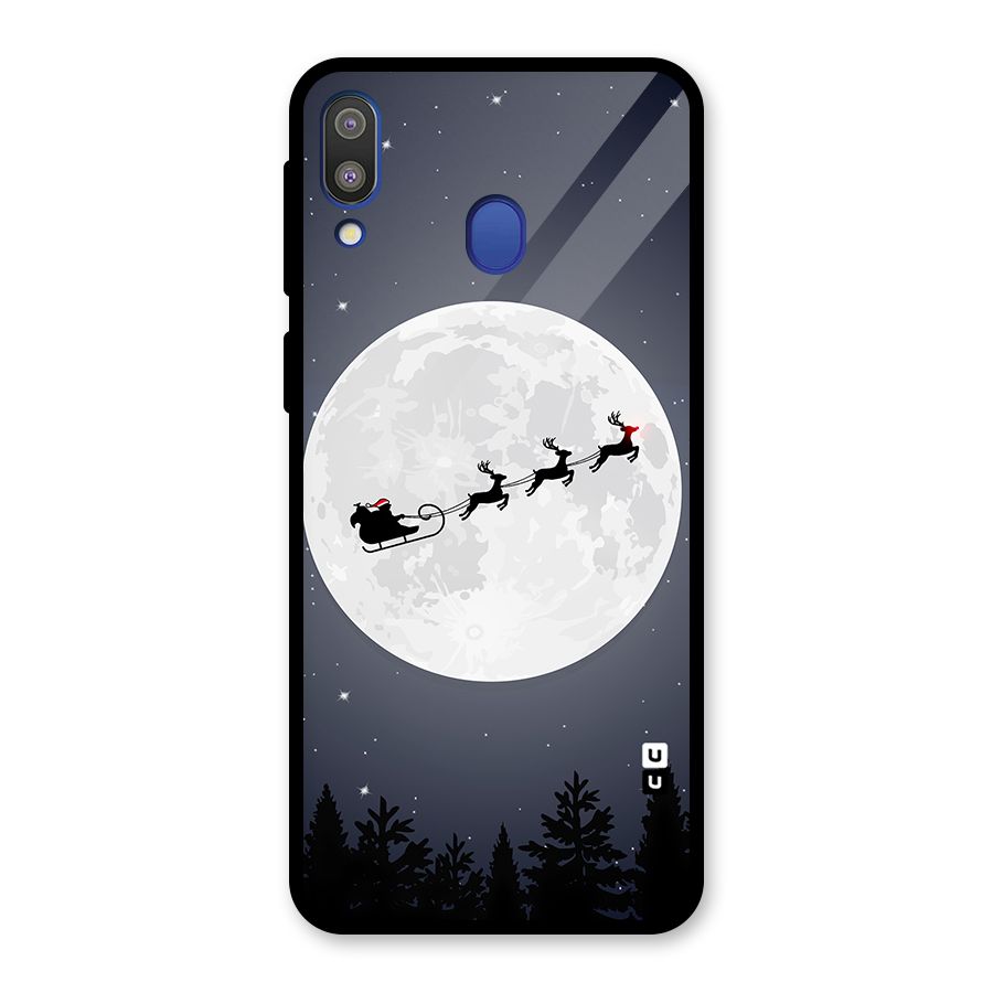 Christmas Nightsky Glass Back Case for Galaxy M20