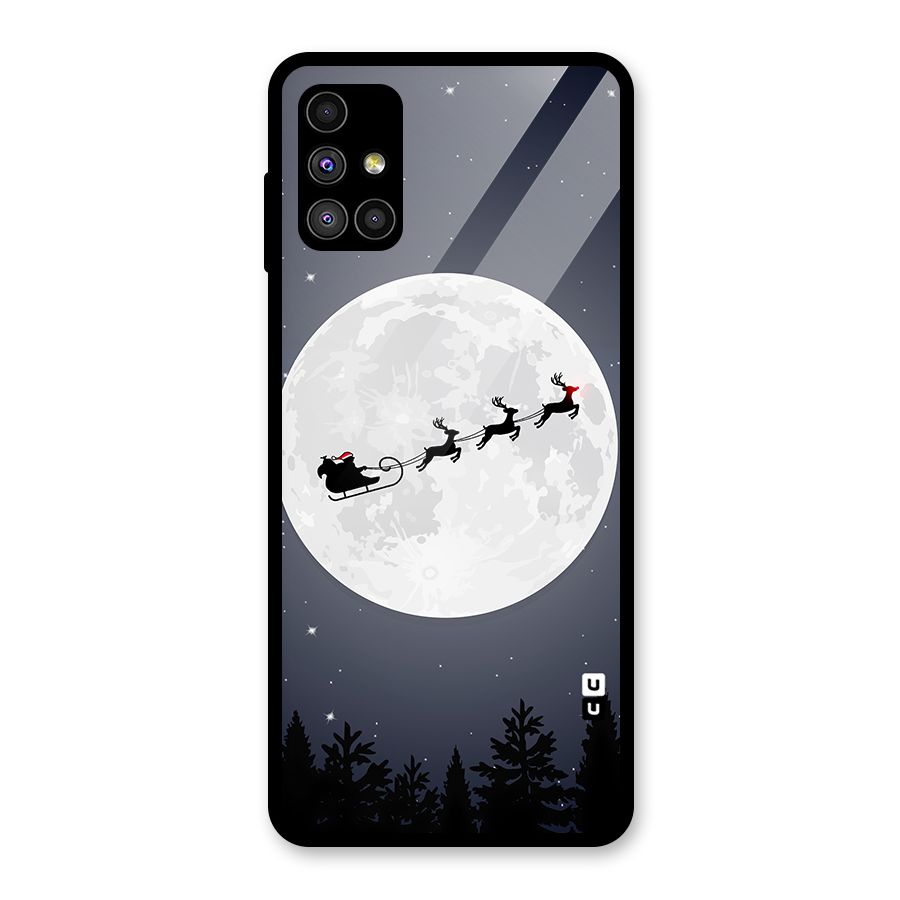 Christmas Nightsky Glass Back Case for Galaxy M51