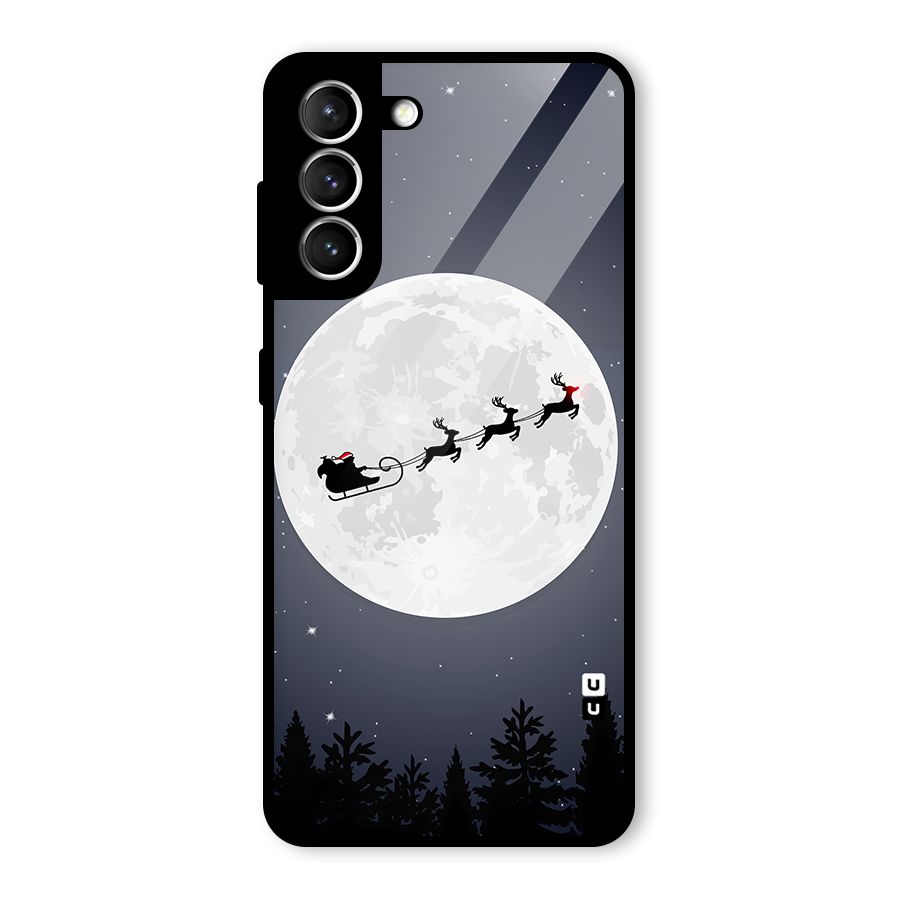 Christmas Nightsky Glass Back Case for Galaxy S21 5G