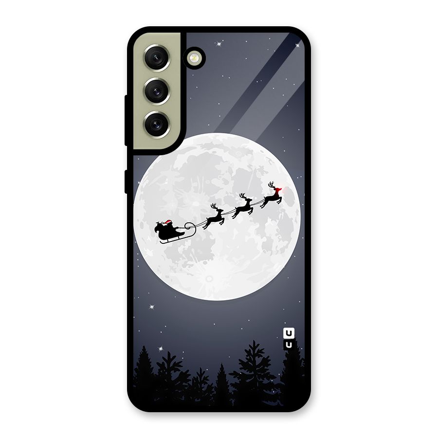 Christmas Nightsky Glass Back Case for Galaxy S21 FE 5G