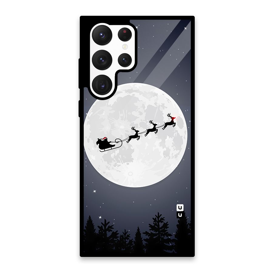 Christmas Nightsky Glass Back Case for Galaxy S22 Ultra 5G