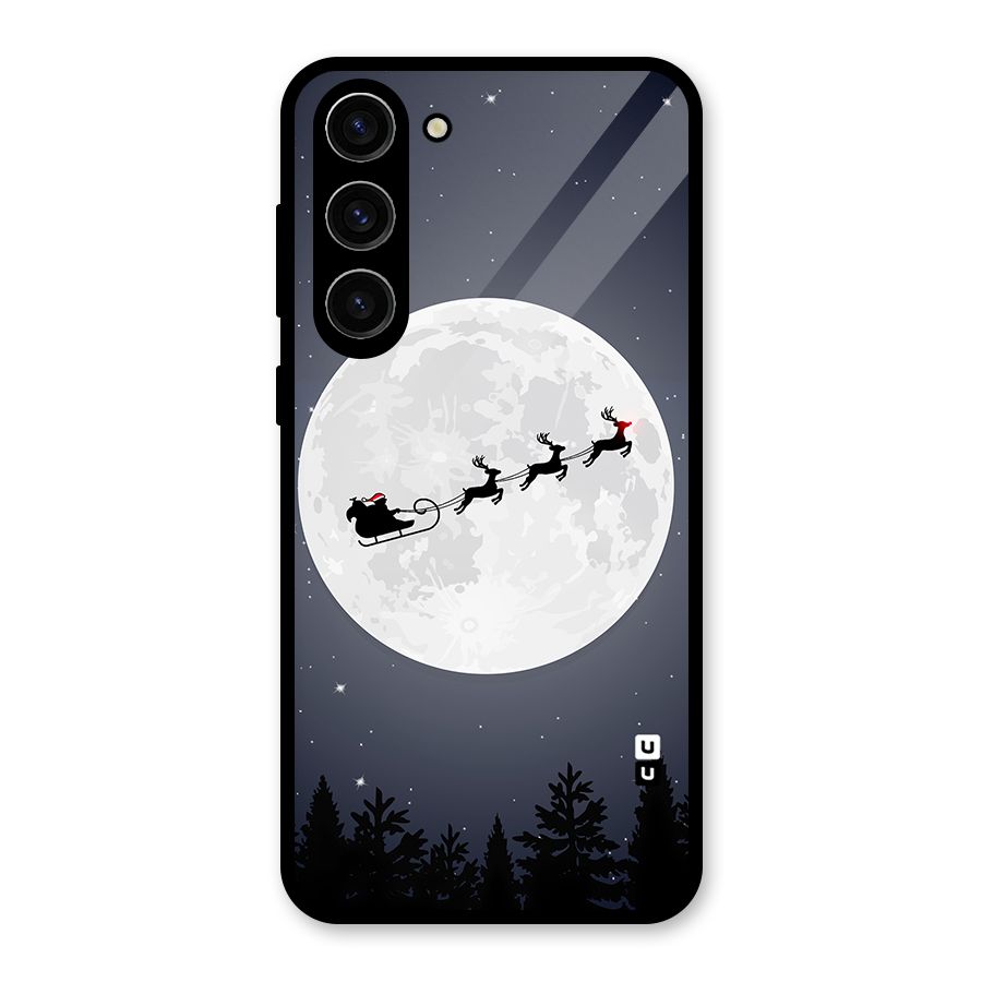 Christmas Nightsky Glass Back Case for Galaxy S23 Plus