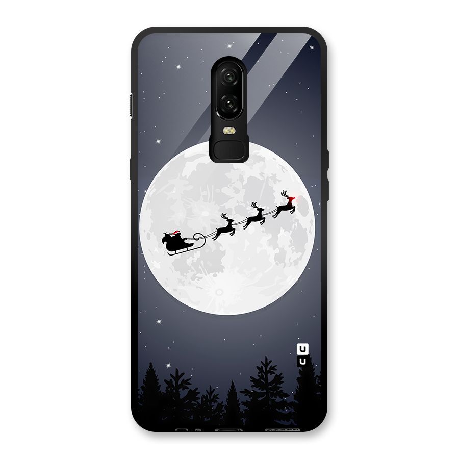 Christmas Nightsky Glass Back Case for OnePlus 6