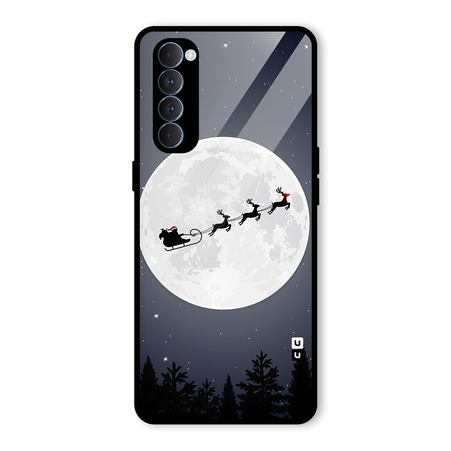 Christmas Nightsky Glass Back Case for Oppo Reno4 Pro
