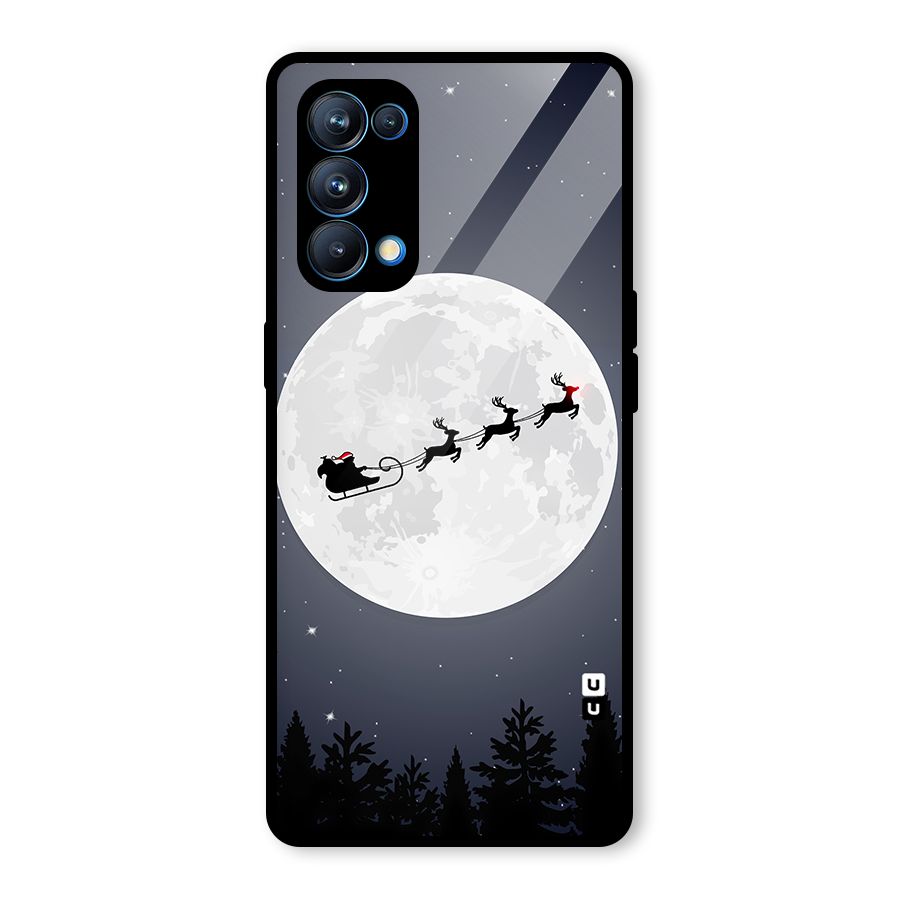 Christmas Nightsky Glass Back Case for Oppo Reno5 Pro 5G