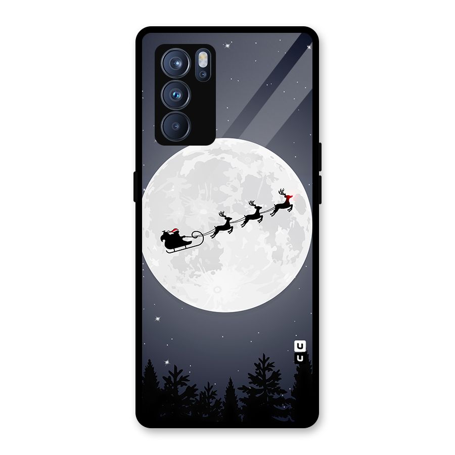 Christmas Nightsky Glass Back Case for Oppo Reno6 Pro 5G