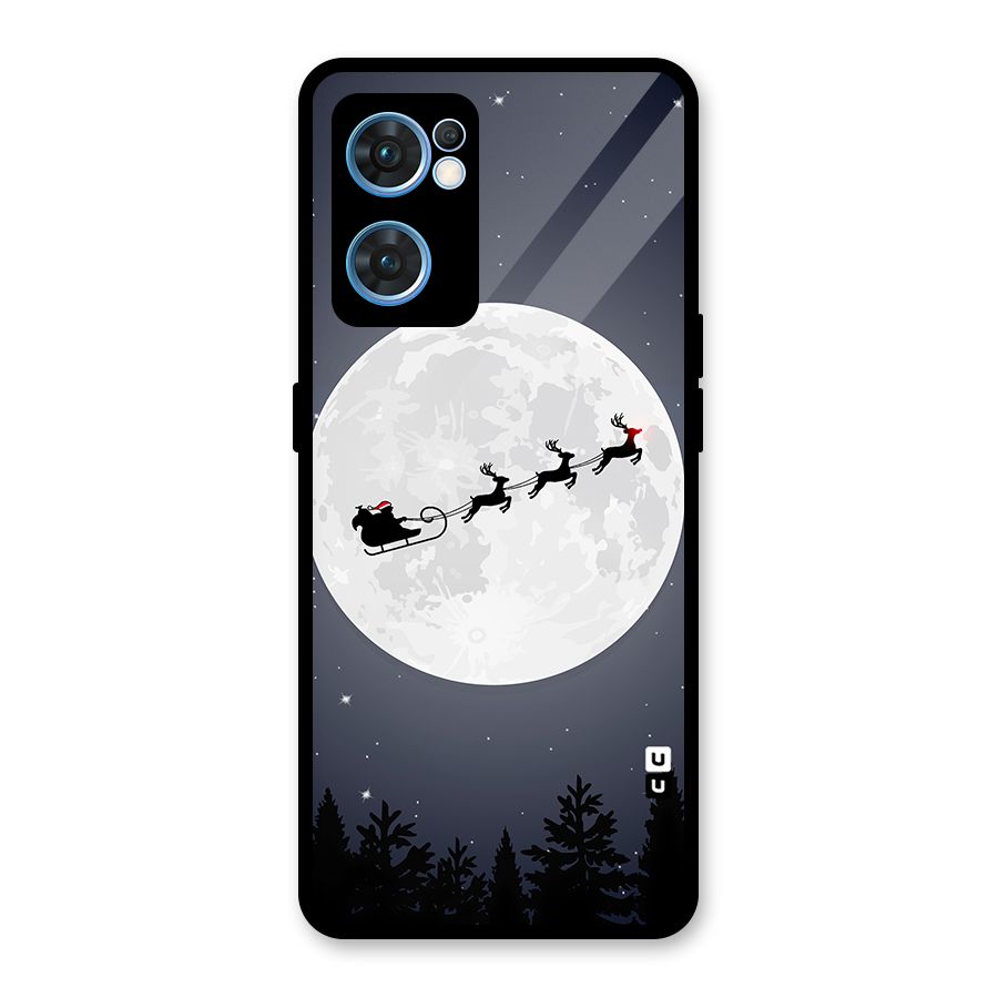 Christmas Nightsky Glass Back Case for Oppo Reno7 5G