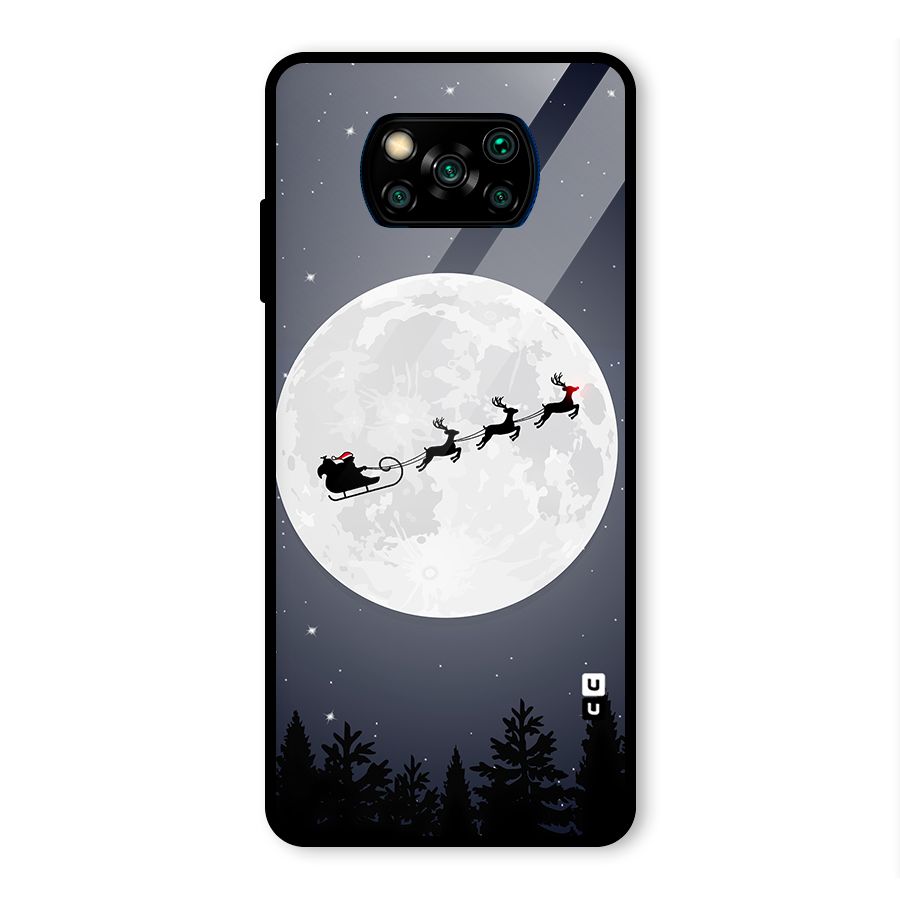 Christmas Nightsky Glass Back Case for Poco X3 Pro