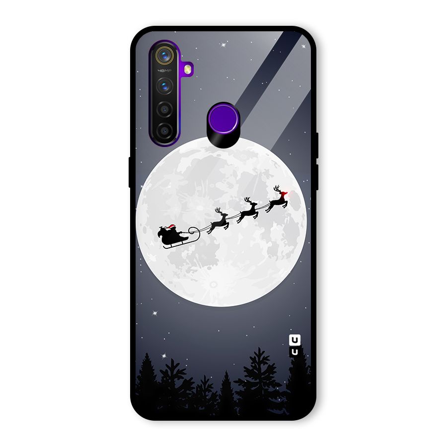 Christmas Nightsky Glass Back Case for Realme 5 Pro