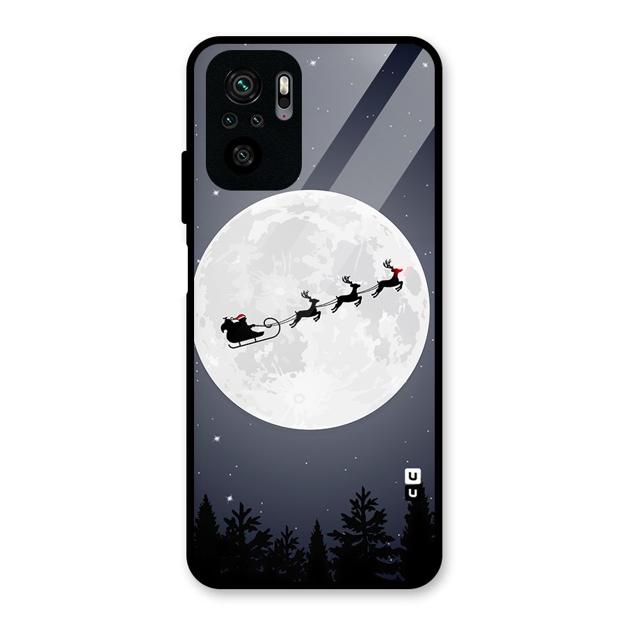 Christmas Nightsky Glass Back Case for Redmi Note 10