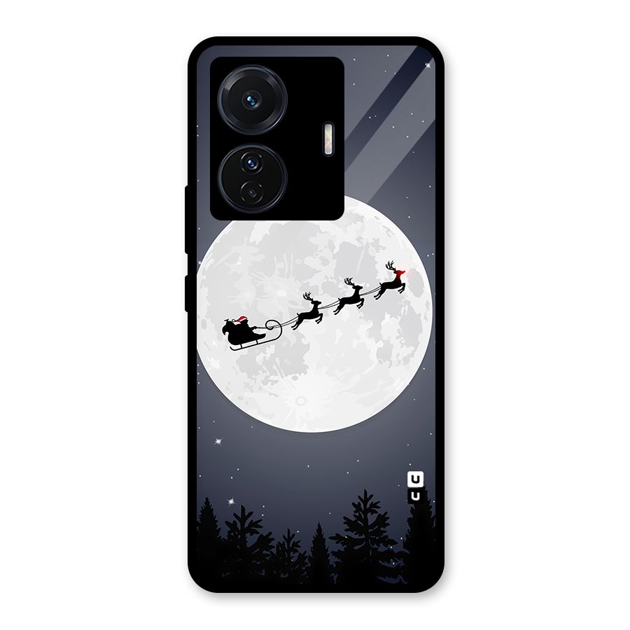 Christmas Nightsky Glass Back Case for Vivo T1 Pro