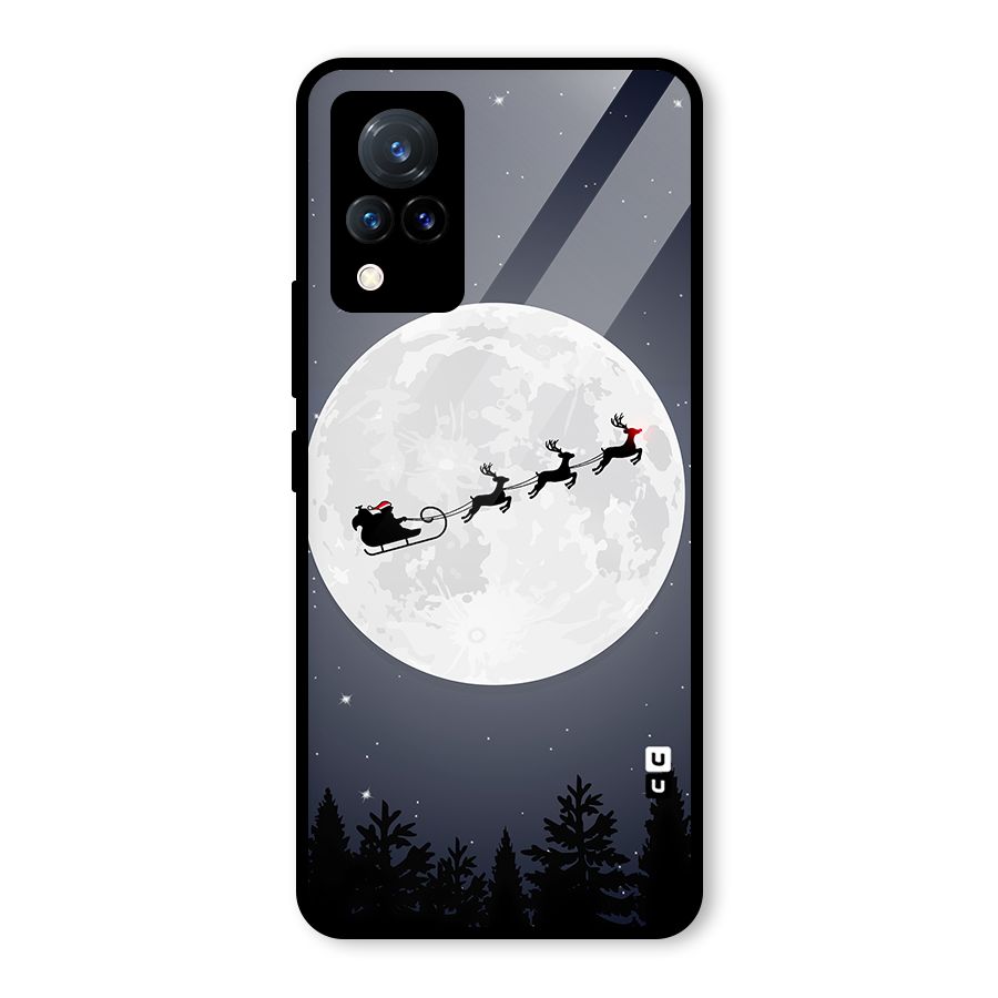 Christmas Nightsky Glass Back Case for Vivo V21 5G