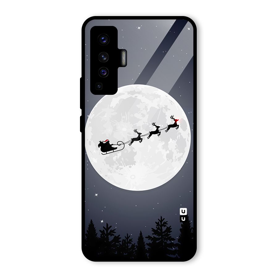 Christmas Nightsky Glass Back Case for Vivo X50