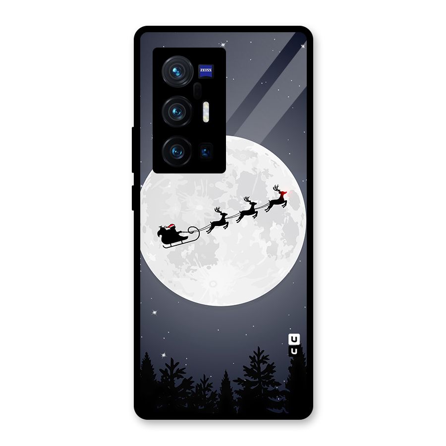Christmas Nightsky Glass Back Case for Vivo X70 Pro Plus