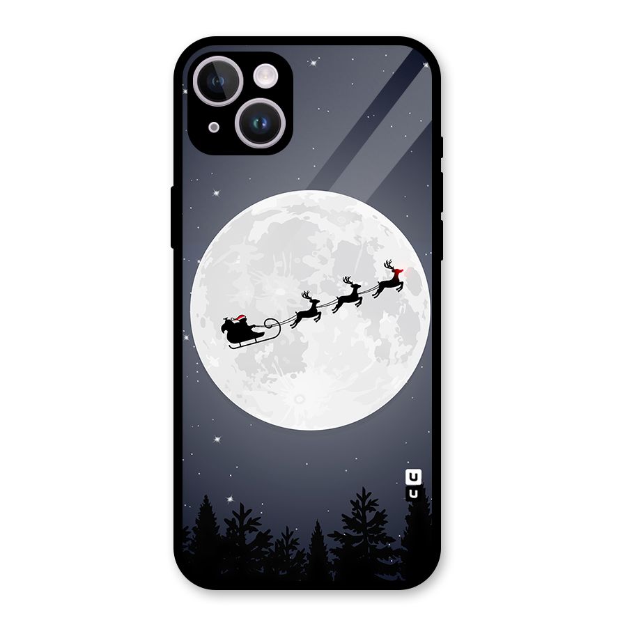 Christmas Nightsky Glass Back Case for iPhone 14 Plus