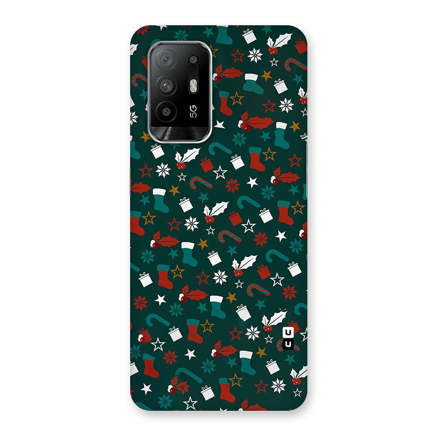 Christmas Pattern Design Back Case for Oppo F19 Pro Plus 5G