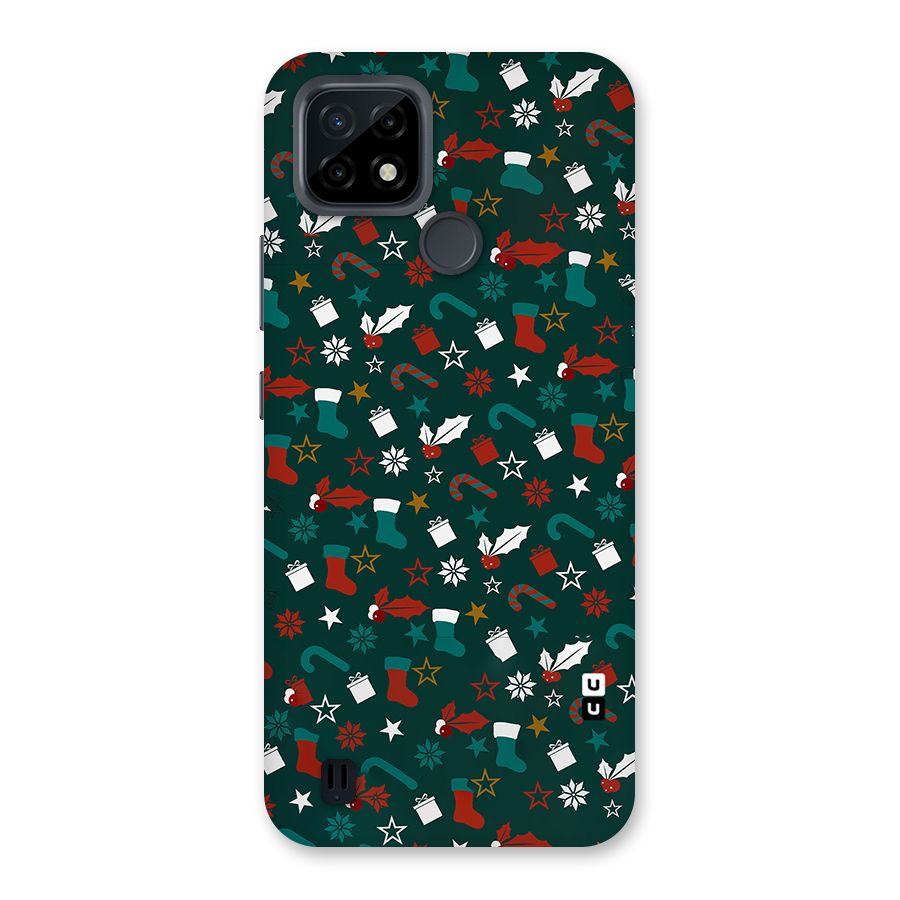 Christmas Pattern Design Back Case for Realme C21