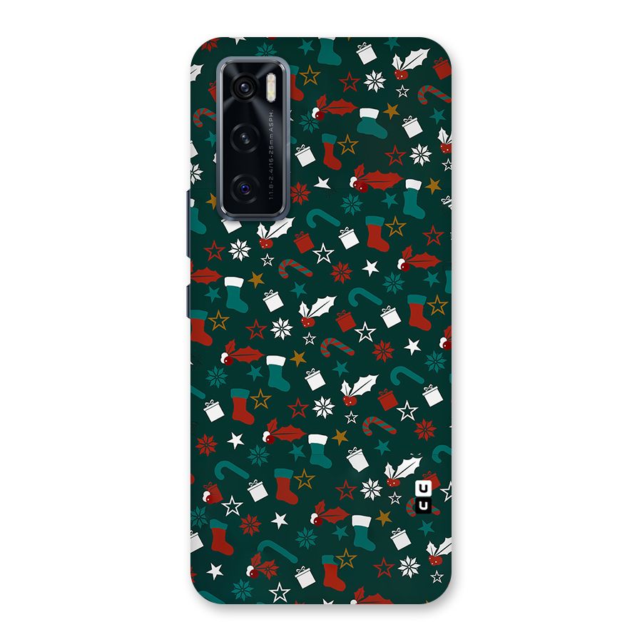 Christmas Pattern Design Back Case for Vivo V20 SE