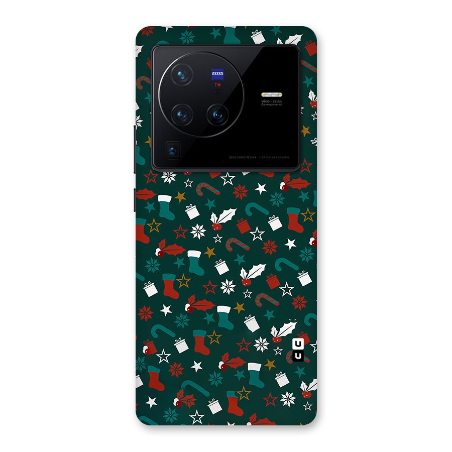 Christmas Pattern Design Back Case for Vivo X80 Pro