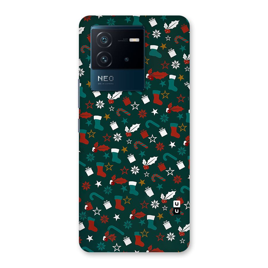 Christmas Pattern Design Back Case for Vivo iQOO Neo 6 5G
