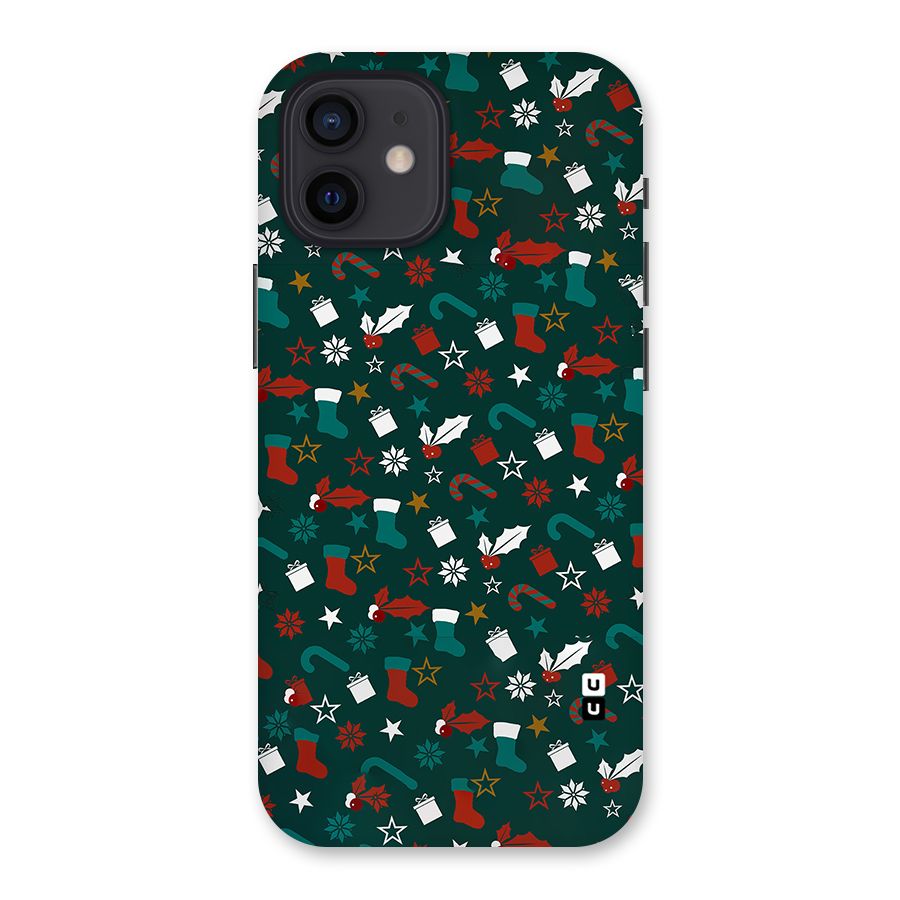 Christmas Pattern Design Back Case for iPhone 12