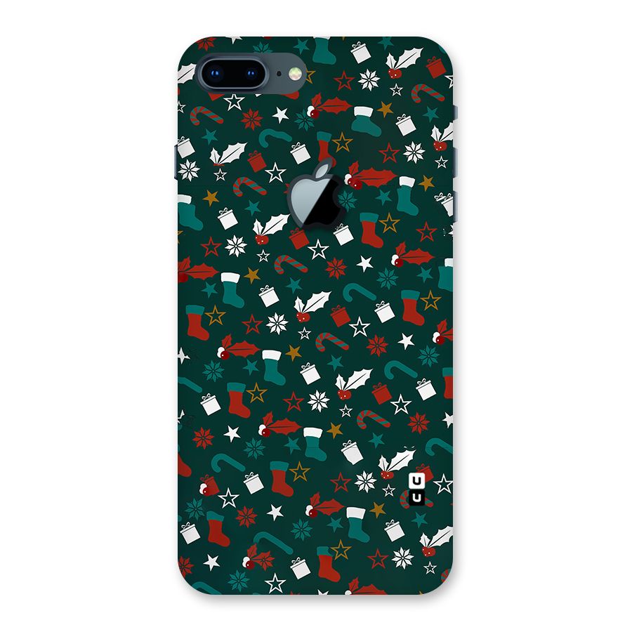 Christmas Pattern Design Back Case for iPhone 7 Plus Apple Cut