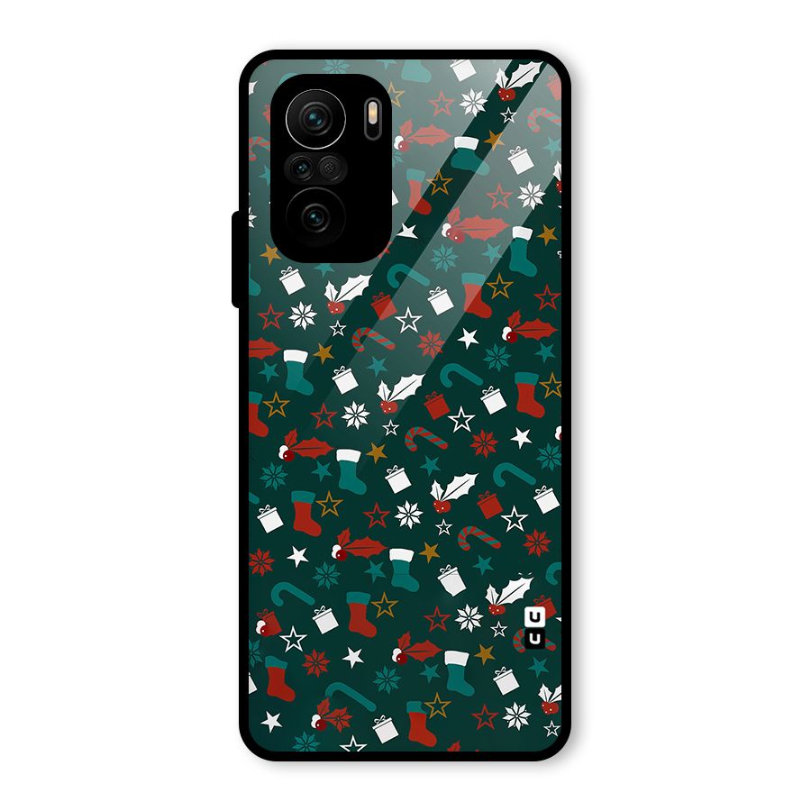 Christmas Pattern Design Glass Back Case for Mi 11X Pro