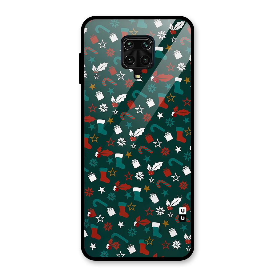 Christmas Pattern Design Glass Back Case for Poco M2 Pro