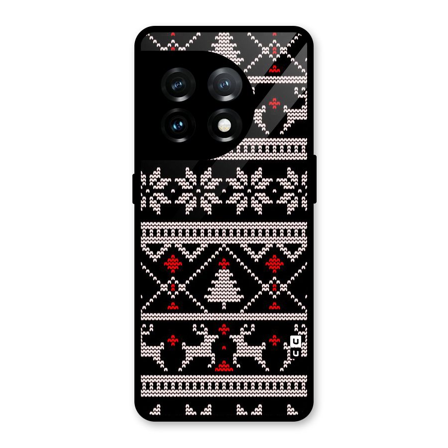 Christmas Seamless Aztec Glass Back Case for OnePlus 11