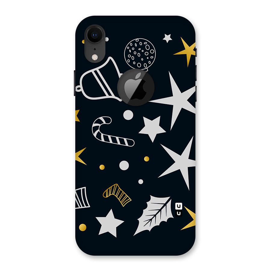 Christmas Special Pattern Back Case for iPhone XR Logo Cut