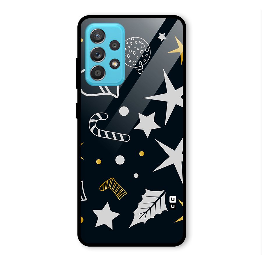 Christmas Special Pattern Glass Back Case for Galaxy A52