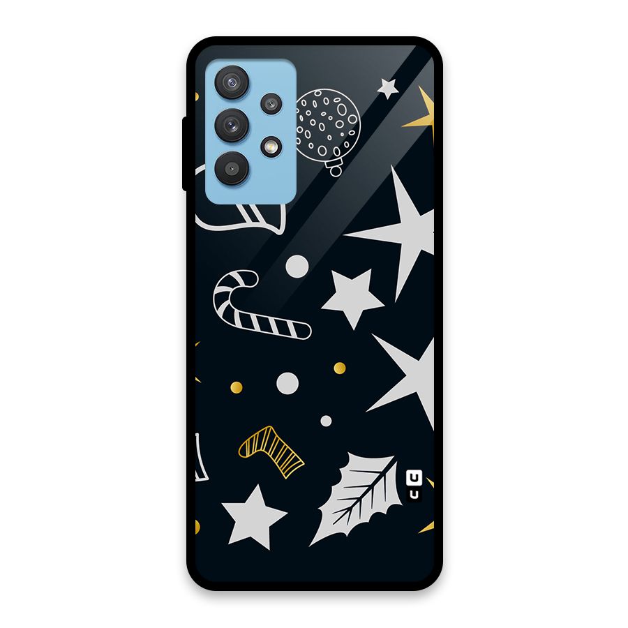 Christmas Special Pattern Glass Back Case for Galaxy M32 5G