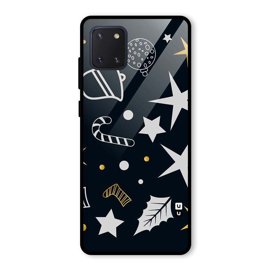 Christmas Special Pattern Glass Back Case for Galaxy Note 10 Lite