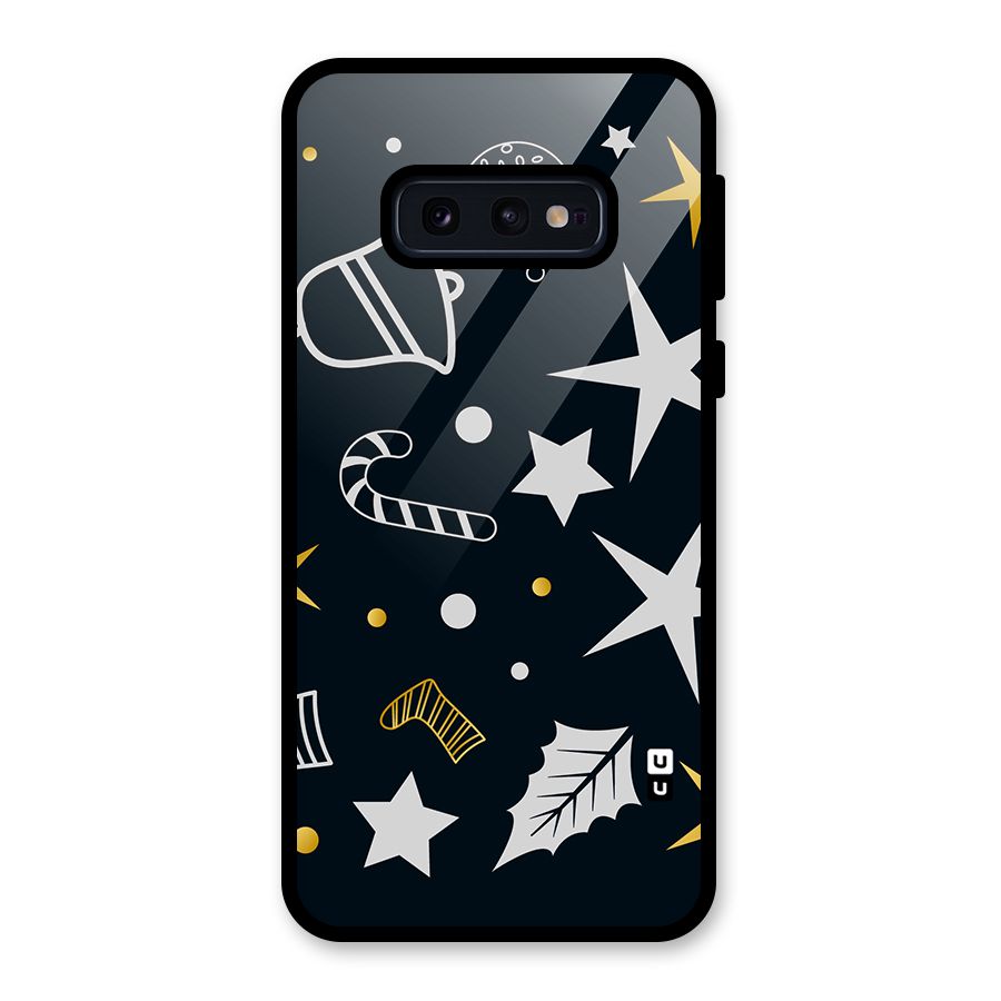 Christmas Special Pattern Glass Back Case for Galaxy S10e