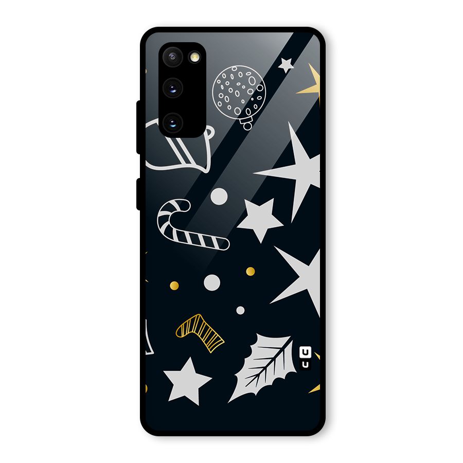 Christmas Special Pattern Glass Back Case for Galaxy S20 FE 5G