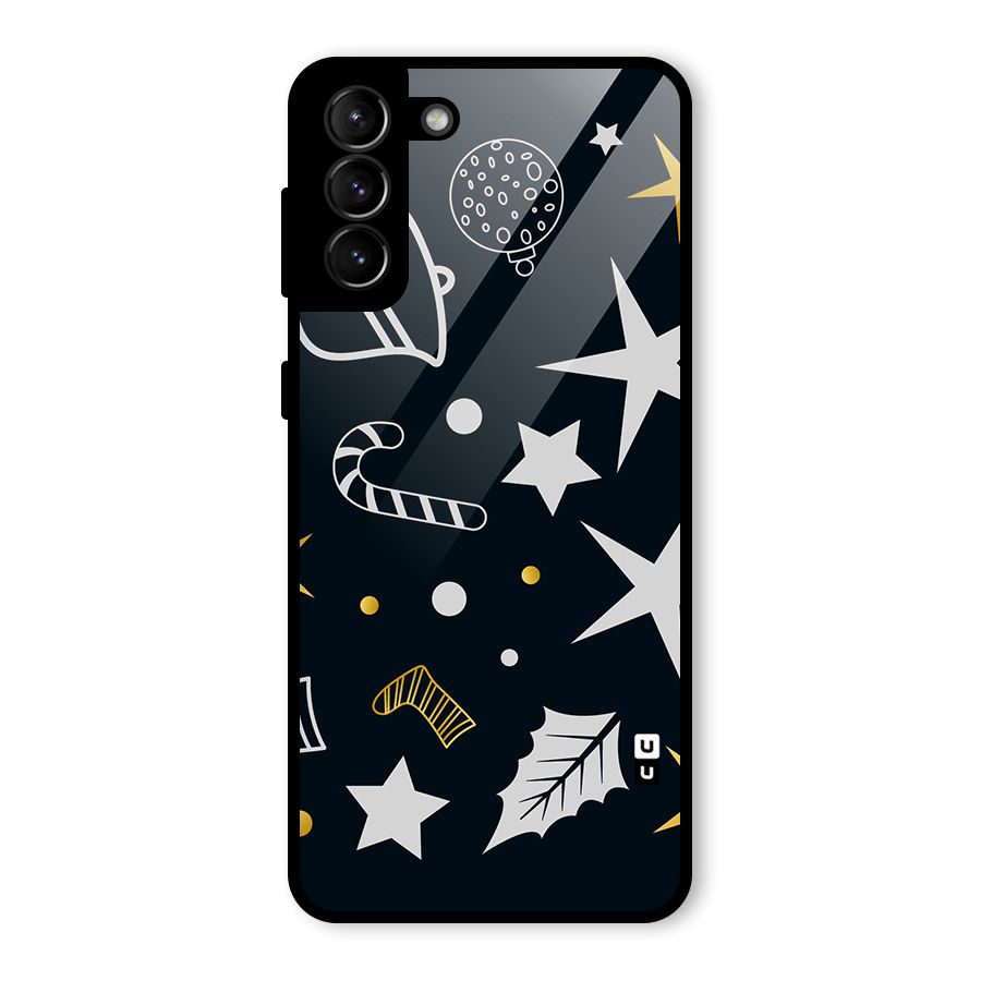 Christmas Special Pattern Glass Back Case for Galaxy S21 Plus