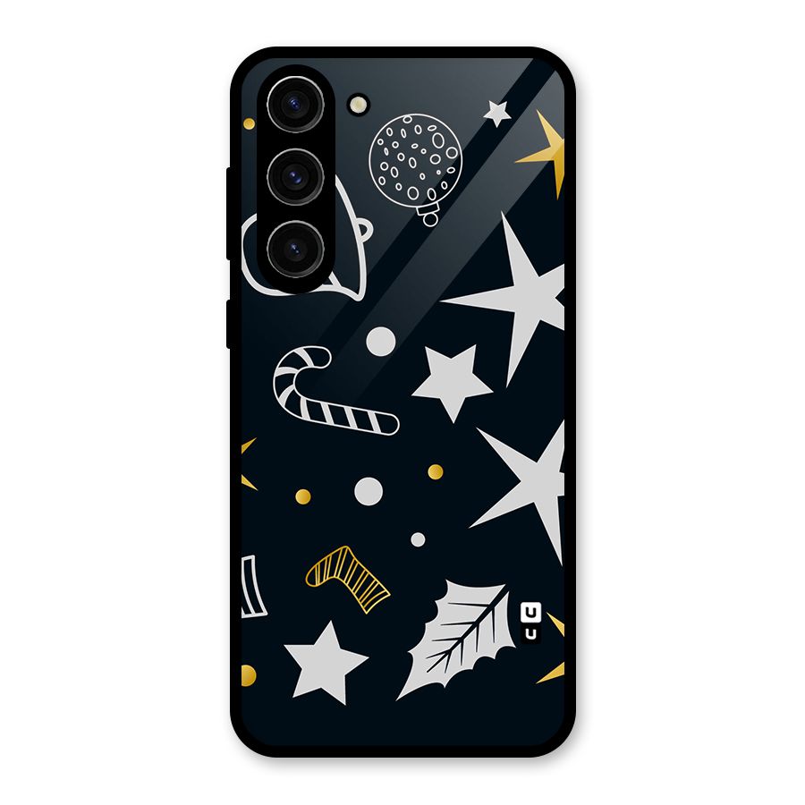 Christmas Special Pattern Glass Back Case for Galaxy S23 Plus