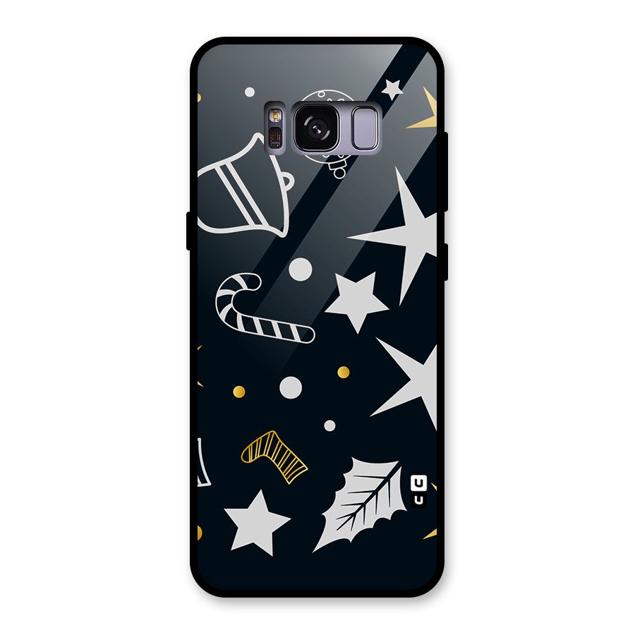 Christmas Special Pattern Glass Back Case for Galaxy S8