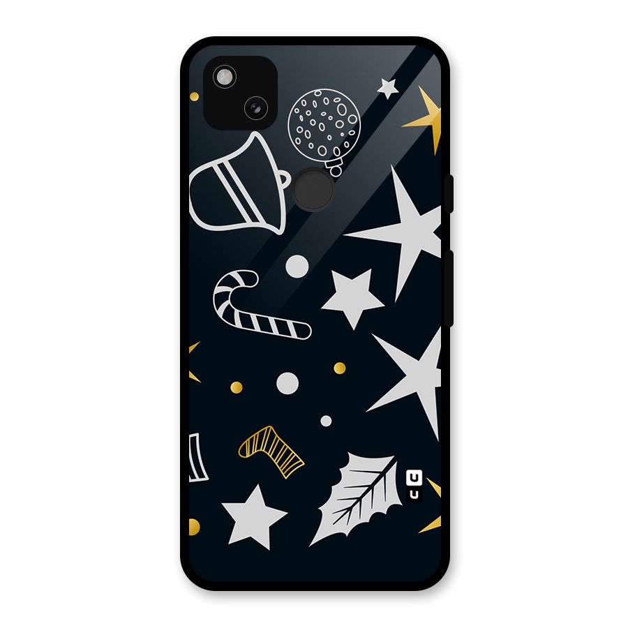 Christmas Special Pattern Glass Back Case for Google Pixel 4a