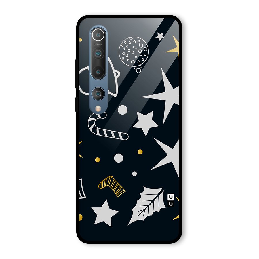 Christmas Special Pattern Glass Back Case for Mi 10