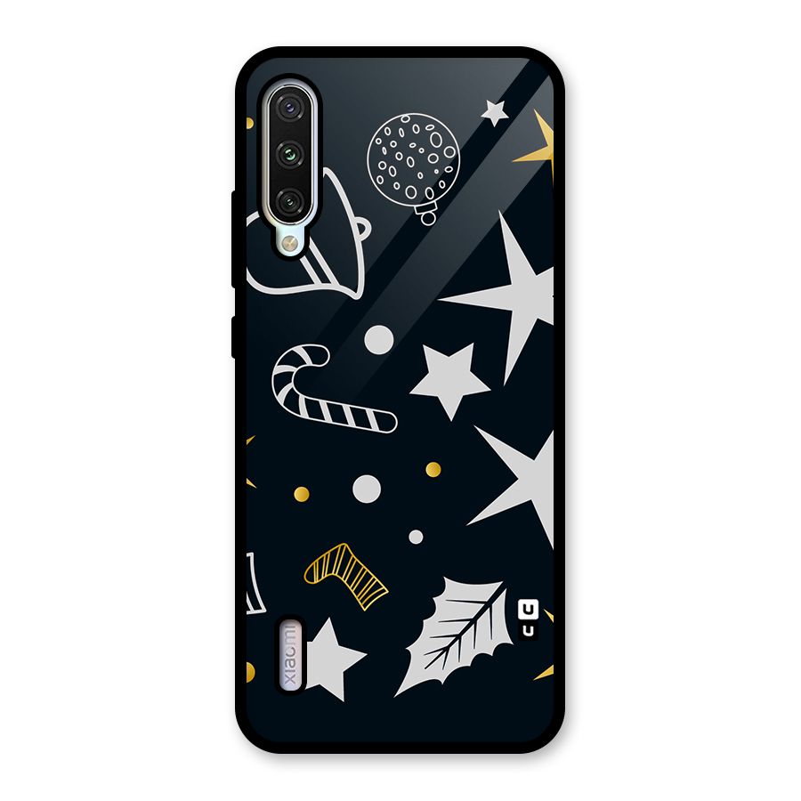 Christmas Special Pattern Glass Back Case for Mi A3