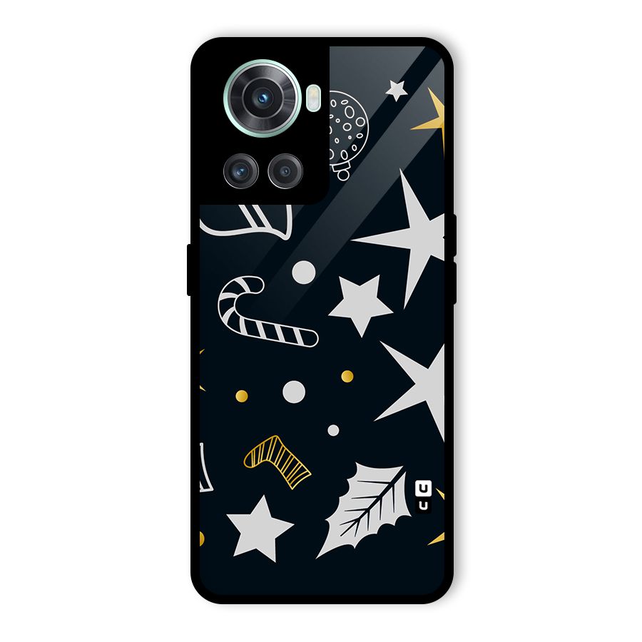 Christmas Special Pattern Glass Back Case for OnePlus 10R