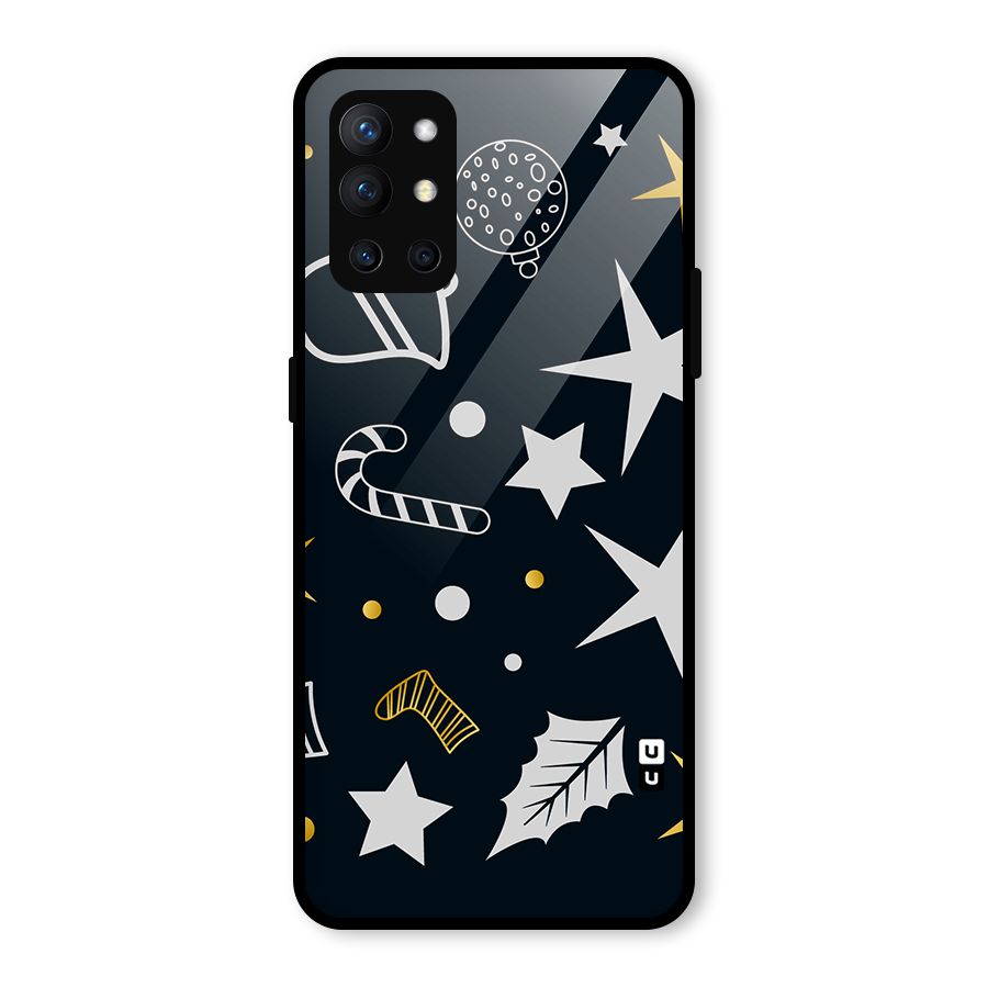 Christmas Special Pattern Glass Back Case for OnePlus 9R