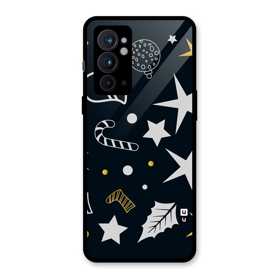 Christmas Special Pattern Glass Back Case for OnePlus 9RT 5G