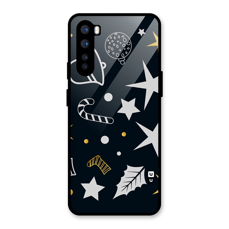 Christmas Special Pattern Glass Back Case for OnePlus Nord