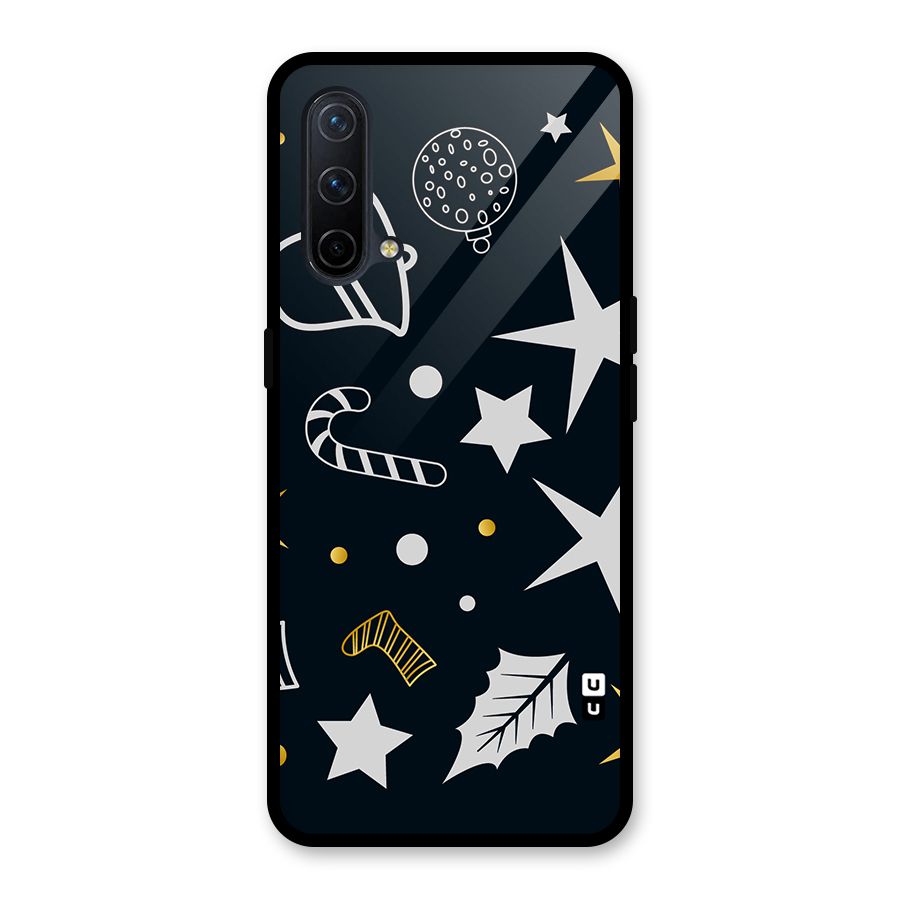 Christmas Special Pattern Glass Back Case for OnePlus Nord CE 5G