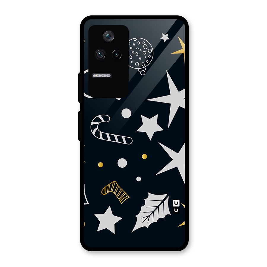 Christmas Special Pattern Glass Back Case for Poco F4 5G