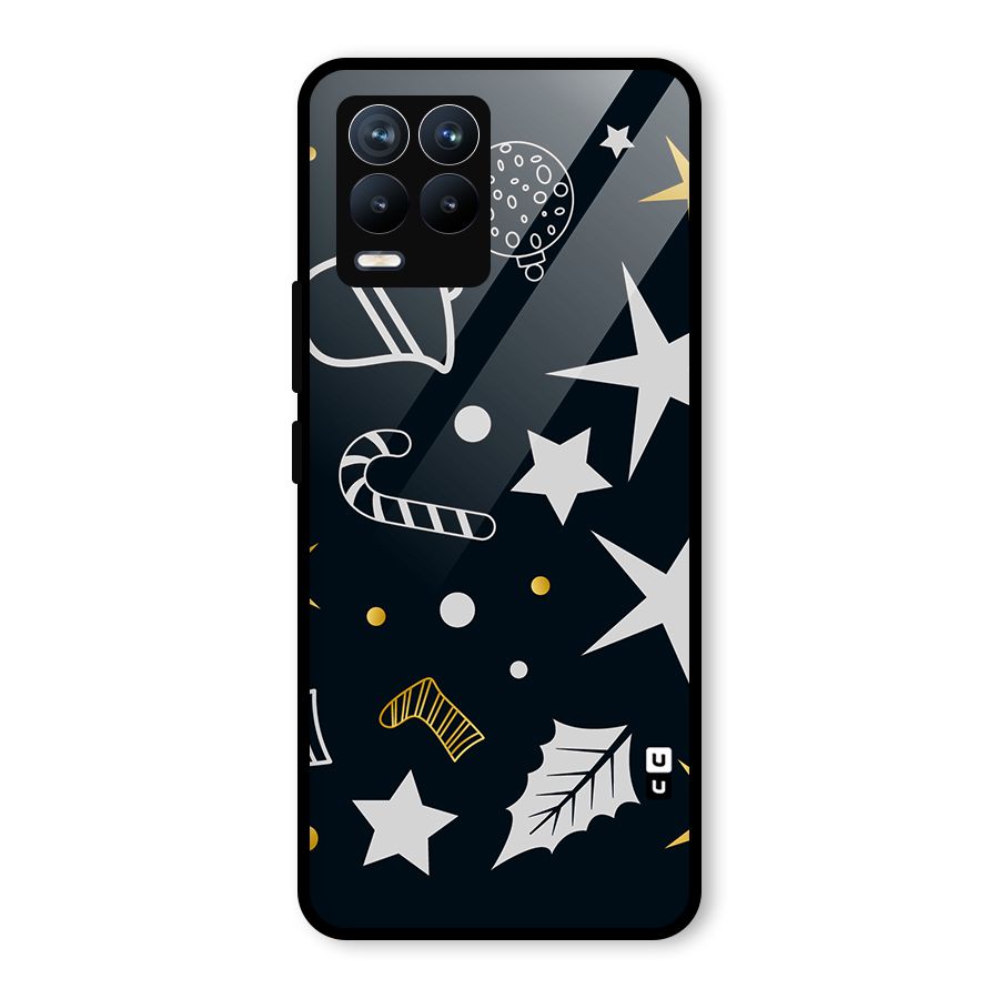 Christmas Special Pattern Glass Back Case for Realme 8 Pro